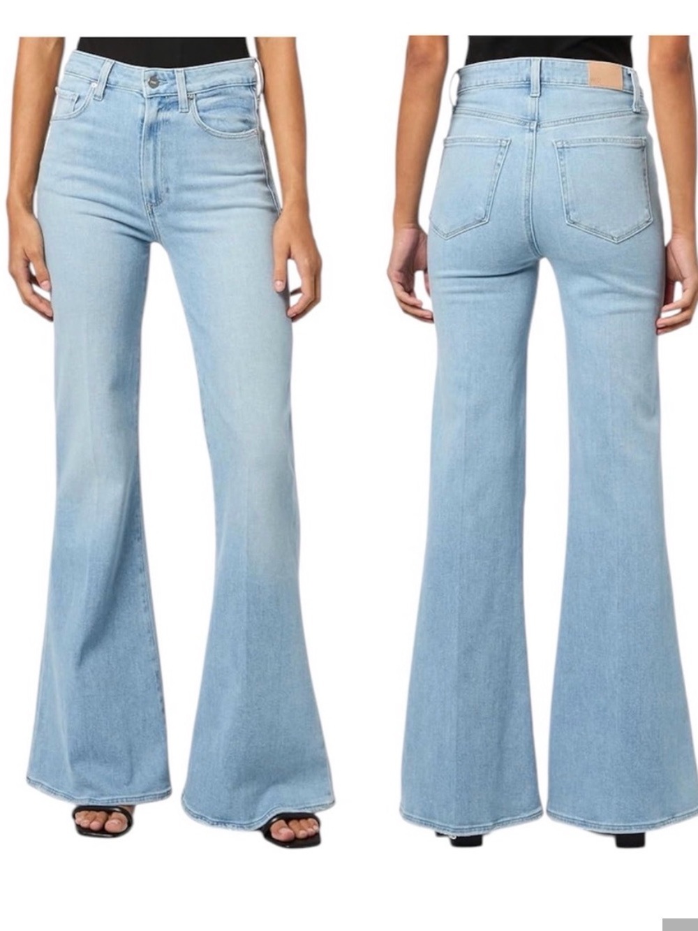 PAIGE Light Blue Flare Jeans